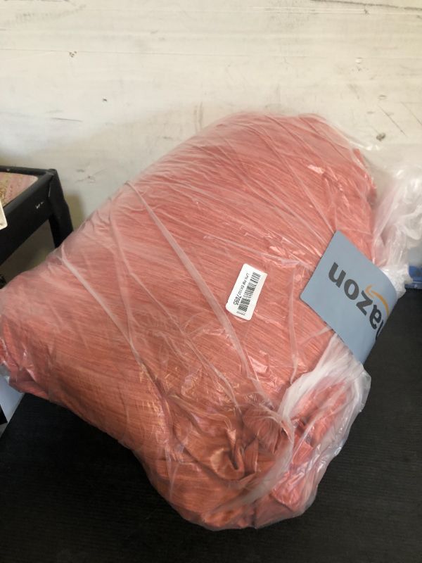 Photo 1 of Bedsure Queen Comforter Set - Pink Clay Soft Bedding for All Seasons, Cationic Dyed Bed Set, 3 Pieces, 1 Queen Size Comforter (90"x90") and 2 Pillow Shams (20"x26"+2")