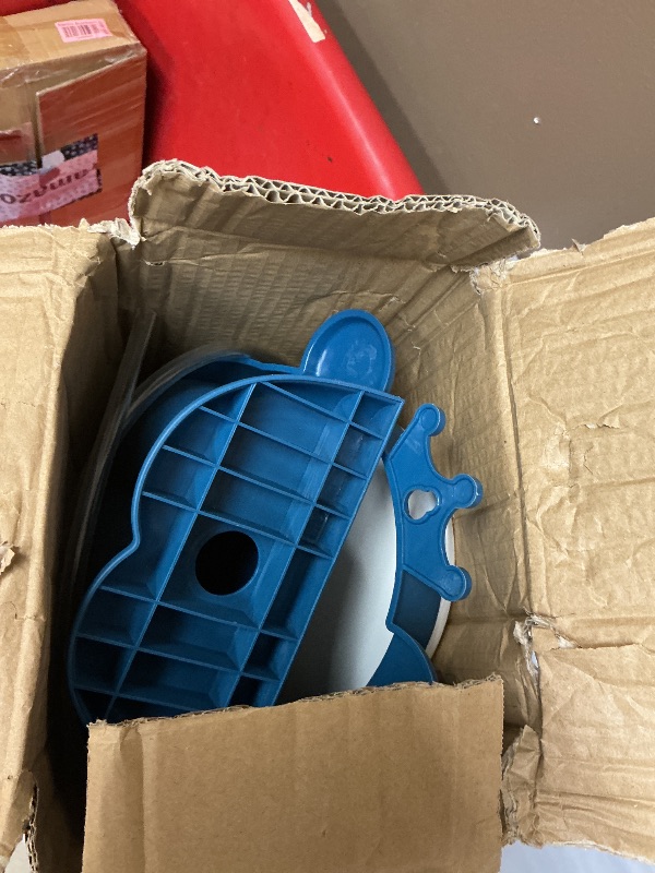 Photo 1 of Frog Pee Training,Standing Potty Training Urinal for Boys Toilet with Funny Aiming Target - DEEP Blue