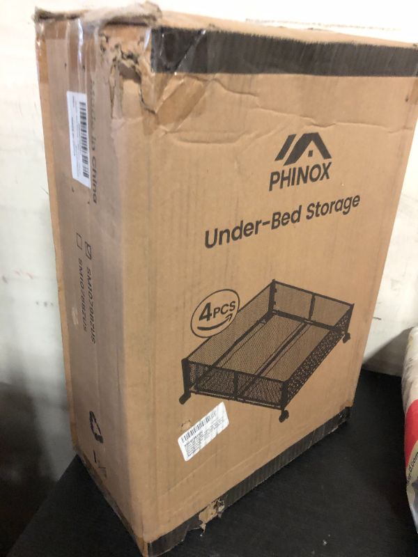 Photo 1 of Under Bed Storage, Under the Bed Storage Containers with Wheels, Under Bed Shoe Storage Organizer Drawer for Bedroom Clothes Shoes Blankets -4Pack