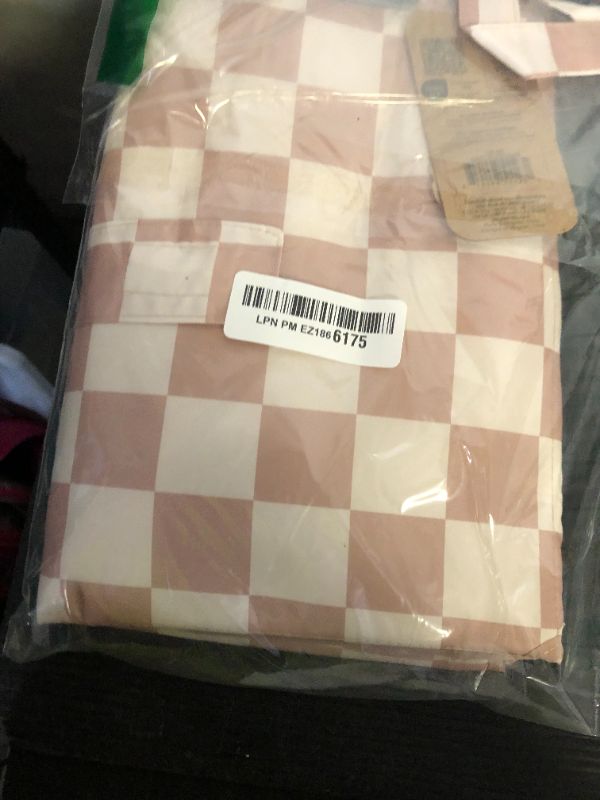 Photo 1 of Tiny Twinkle Portable Diaper Changing Pad-Foldable Waterproof Changing Mat&Portable Changing Pad for Travel,Baby Changing Station with Smart Wipes Pocket&Storage (Beige Checkers)