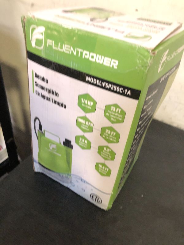 Photo 1 of FLUENTPOWER Submersible Utility  Water Pump