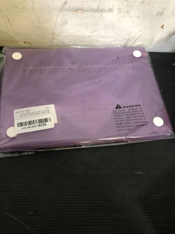 Photo 1 of May Chen for M4 MacBook Air 13.6 inch Case 2025 2024 2023 2022 Release A3240 M3 A3113 M2 A2681, Plastic Hard Shell Case for MacBook Air 13.6" with Retina Display Fits Touch ID, Gradient Purple