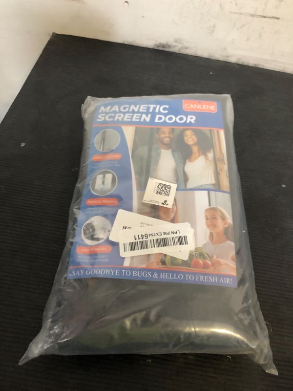 Photo 1 of CANLENE Magnetic Screen Door Left Right Side Opening Polyethylene Terephthalate Mesh Greater Than Fiberglass and Polyester Easy Install