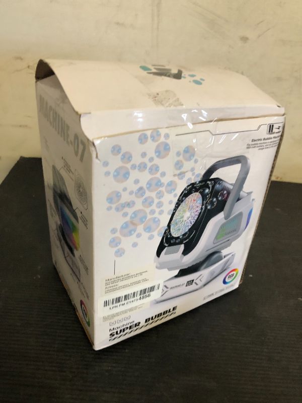 Photo 1 of 2025 Upgraded Bubble Machine with Remote Control, Automatic Rotation & RGB Lights, 1800mAh Rechargeable Battery, Type-C Charge, Bubble Maker for Kids, Weddings, Birthday Parties, Outdoor Activities