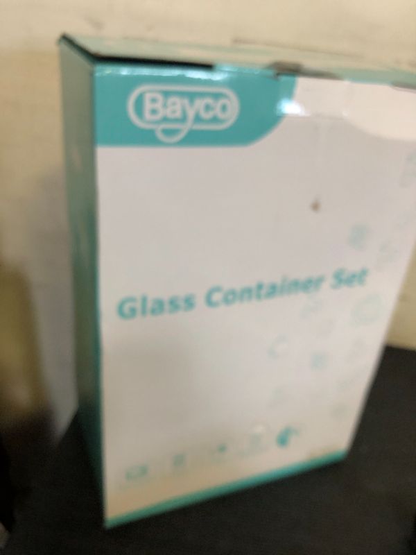Photo 1 of Bayco 9 Pack Glass Meal Prep Containers - 3, 2 & 1 Compartment Glass Food Storage Containers with Lids, Airtight & Leak Proof BPA-Free Lunch Bento Boxes - Grey