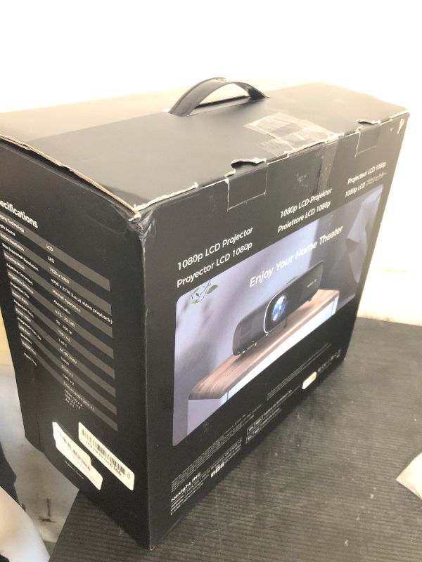 Photo 1 of NexiGo PJ40 (Gen 3) Projector with WiFi and Bluetooth, D65 Calibrated, Native 1080P, 4K Supported, Projector for Outdoor Movies, 20W Speakers, Home Theater, Compatible w/TV Stick,iOS,Android (Renewed)