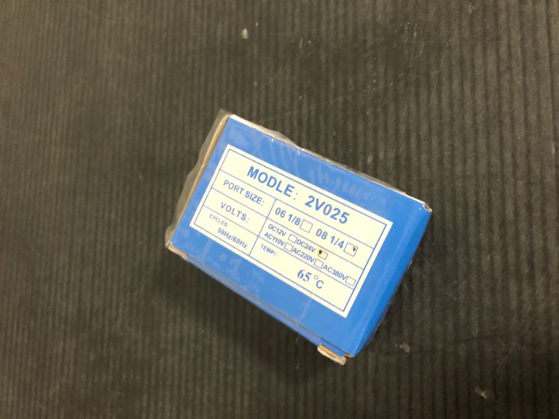 Photo 1 of Qolekog DC 24V Solenoid Valve 1/4" NPT 2 Way Normally Closed Air Valve Electric Solenoid Valve