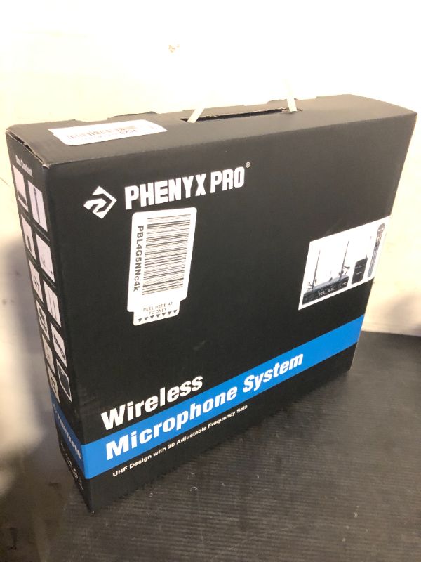 Photo 1 of Phenyx Pro Wireless Microphone System,Metal Wireless Mic Set w/Handheld/Bodypack/Headset/Lapel Mics,2 x 30 UHF Frequencies, 200 ft Range, Cordless Mic for Singing, Karaoke, Church (PTU-52-1H1B)
