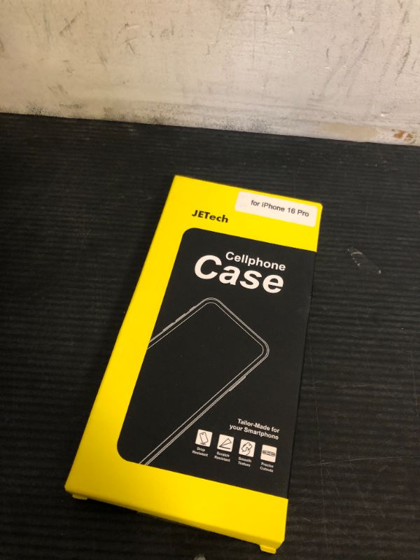 Photo 1 of JETech Case for iPhone 16 Pro 6.3-Inch, Non-Yellowing Shockproof Phone Bumper Cover, Anti-Scratch Clear Back (Clear)