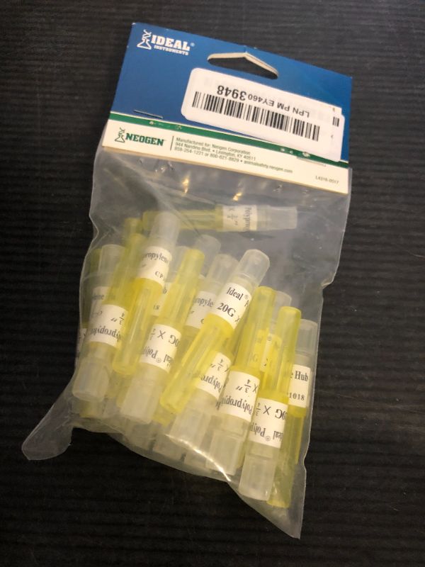 Photo 1 of IDEAL Instruments Needle -Poly Hub 20G X3/4"