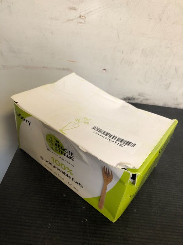 Photo 1 of Premium Quality100% Biodegradable Forks Made of Vegetable Fibers, 100 PCS of 6.7” Long Heavy-Duty and Splinter Free Eco-Friendly Forks, Perfect Sustainable Cutlery for All Types of Occasions