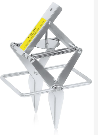 Photo 1 of YardYield Mole Trap,Galvanized Steel Scissor Trap,Reusable and Easy-Set Quick Capture Solution for Moles and Gophers in Lawns (Silver)