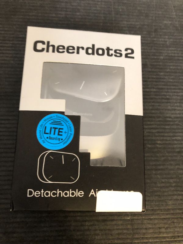 Photo 1 of Cheerdots2 Bluetooth Detachable Air Mouse Touchpad Mouse with Voice Recording, Presentation Clicker Wireless Presenter Presentation Remote with Laser Pointer for Mac, Windows (Recording, Silver)