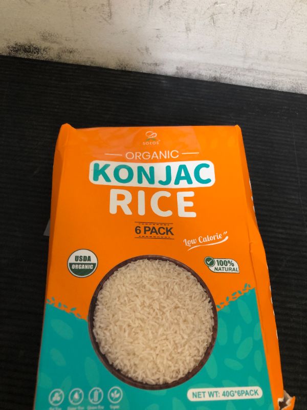 Photo 1 of Soeos Dried Konjac Rice,  (40g), Gluten-Free Shirataki Konjac Rice, Low Calorie, Sugar-Free, Fat-Free, Vegan-Friendly, Ready in Minutes