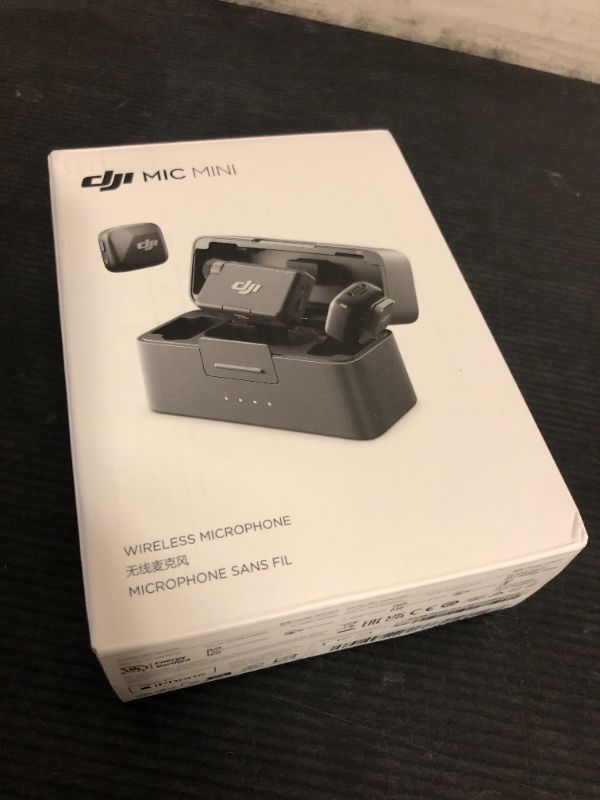Photo 1 of DJI Mic Mini (2 TX + 1 RX + Charging Case), Wireless Lavalier Microphone for iPhone/Camera/Android, Ultralight, Detail-Rich Audio, 48h Use, Noise Cancelling, Automatic Limiting, Vlog, Streaming