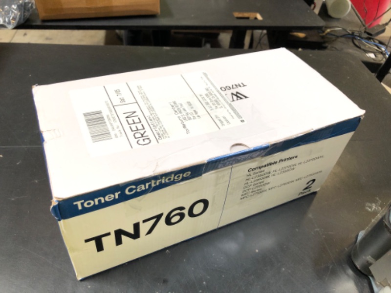 Photo 1 of TN760 Toner Cartridges Replacement for Brother Toner TN-730/TN-760 Compatible HL-L2350DW MFC-L2710DW MFC-L2750DW HL-L2395DW HL-L2370DW DCP-L2550DW HL-L2390DW (Black, 2 Pack)