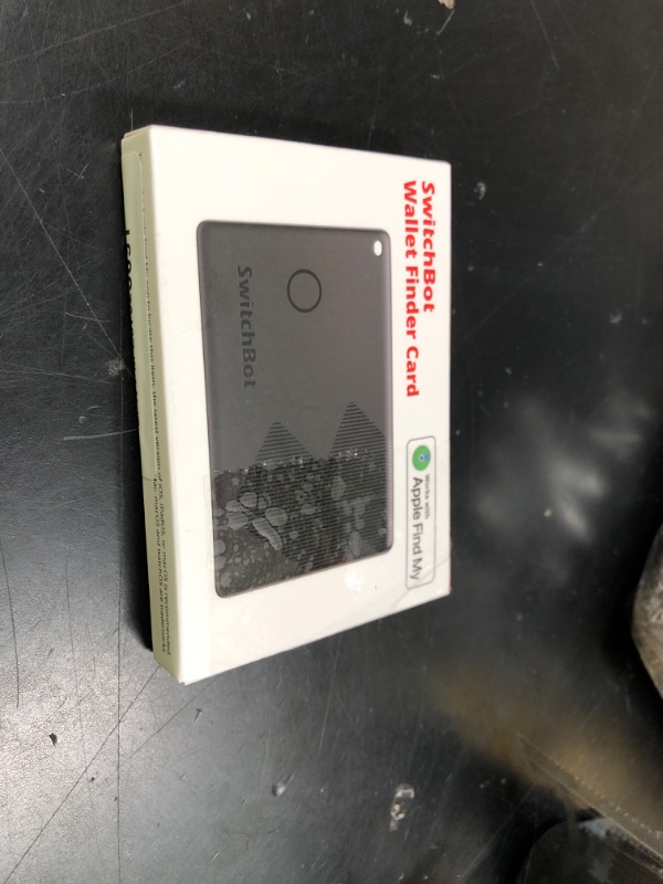 Photo 1 of SwitchBot Wallet Tracker Card, ????? ???? ????? ???? ?? (iOS Only, Not Support Android), Find My Wallet Card, Phone Finder, Key Finder, Up to 3-Year Battery Life, IP 67 Waterproof