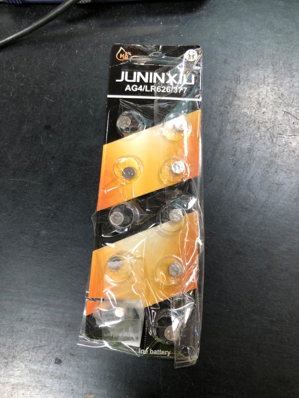 Photo 1 of JUNINXIU SR626SW Watch Battery LR626 377 AG4 Button Battery LR626 L626 SR626 377A Button Coin Cell Batteries (10pcs