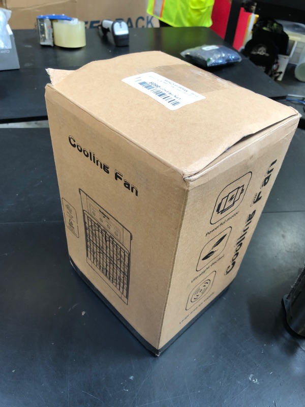 Photo 1 of Portable Air Conditioners for Bedroom, Dual Motor Evaporative Air Cooler with 3 Speeds & 3 Mist, 7 Color Night Light Cooling Fan with 2-8H Timer, 1100ML Personal AC Unit for Office Room