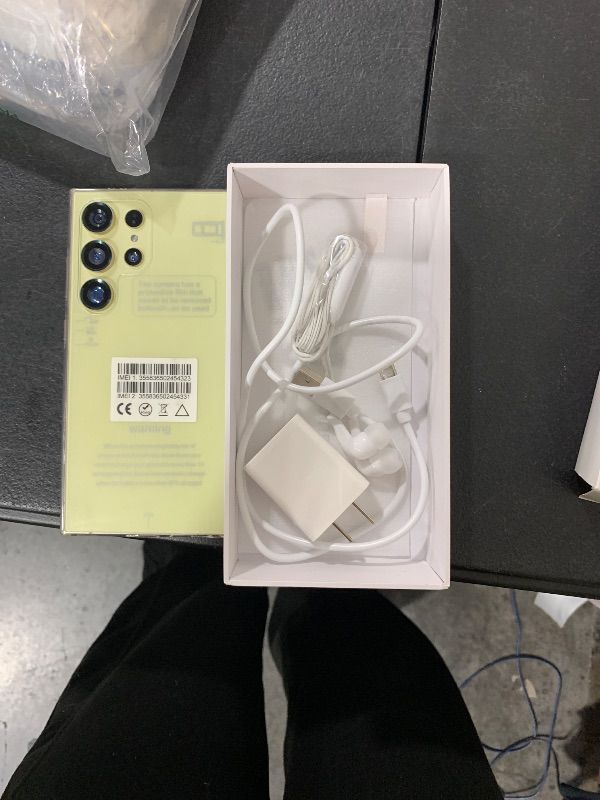 Photo 1 of I24 Ultra Unlocked Smartphone,6GB+256GB Built in Pen with128GB Memory Card cell phone Android 13, 6.8"HD Screen Unlocked Cell Phone, 6800mAh, 48MP+108MP Dual Camera/Fingerprint Lock (Titanium Yellow)