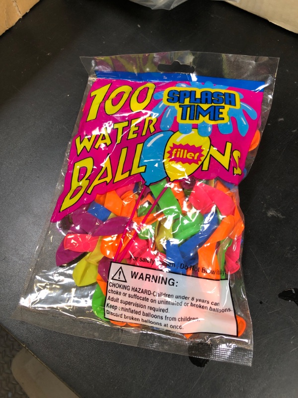 Photo 1 of 100 pcs Assorted Water Balloon with Filler in Poly Bag