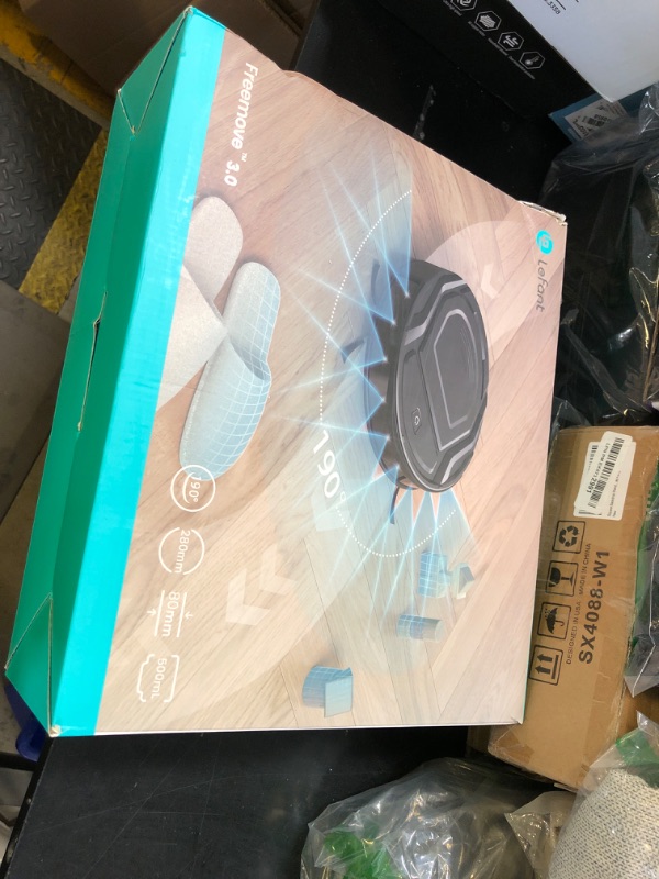 Photo 1 of Lefant Robot Vacuum Cleaner, Strong Suction, 120 Mins Runtime, Slim, Low Noise, Automatic Self-Charging, Wi-Fi/App/Alexa Control, Ideal for Pet Hair Hard Floor and Daily Cleaning, M210