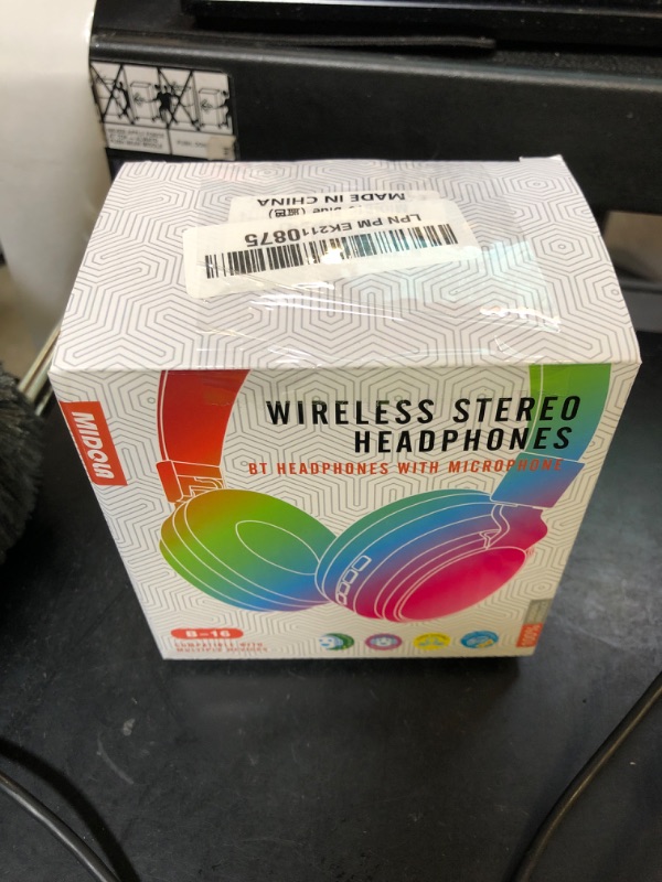 Photo 1 of MIDOLA Kids Headphones Bluetooth 5.3 Wireless 60H Play Time Volume Limited 85/110dB Over Ear Foldable Protection Headset/Wired Aux Built-in Mic for Boy Girl Travel School Pad Tablet Blue
