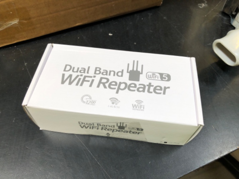 Photo 1 of WiFi Extender, WiFi Extender Signal Booster, WiFi Booster, Covers Up to 12880 Sq.ft and 105 Devices, Dual Band Wireless Repeater, WiFi Repeater, WiFi Extenders Signal Booster for Home