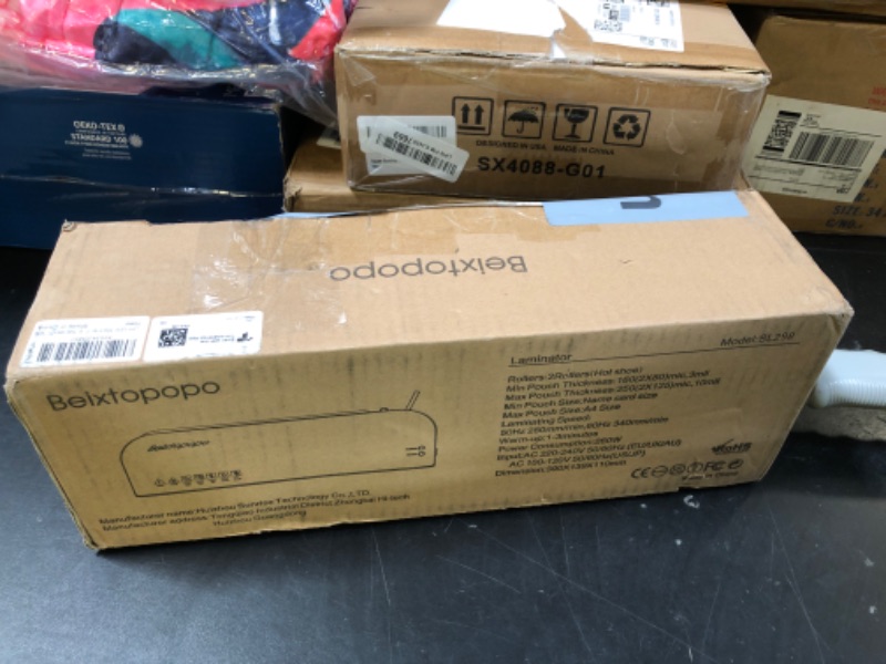 Photo 1 of Laminator, A4 Laminater Machine, 9 Inch Thermal Laminater Machine, 4 in 1 Personal Desktop Cold Laminator with Paper Cutter and Corner Rounder 15 Laminating Pouches for Office School Business Use