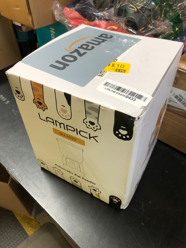 Photo 1 of LAMPICK Automatic Cat Feeder with Camera, 1080P HD Video Cat Food Dispenser with Stainless Steel Bowls WiFi Automatic Pet Feeder with 2 Way Audio,Smart App Control