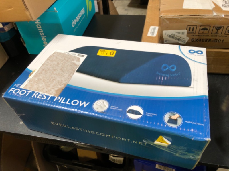 Photo 1 of Everlasting Comfort Memory Foam Leg & Knee Pillow for Side Sleepers - FSA/HSA Eligible Sciatica Pain Relief Leg Pillow for Side Sleeping - Adjustable Strap