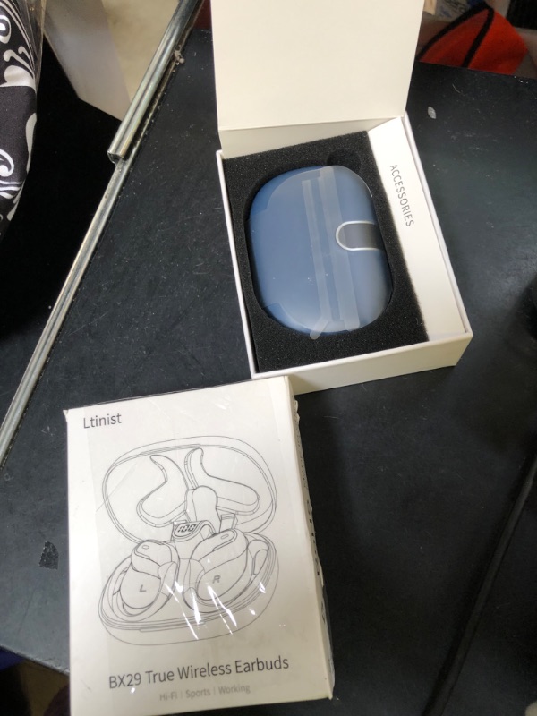 Photo 1 of Wireless Earbud, Bluetooth 5.4 Headphones 75Hrs Playtime, Bluetooth Earbuds Deep Bass Noise Cancelling Mic, Over Ear Bud with Sport Earphones Earhooks, IP7 Waterproof Touch Control for Workout/Running