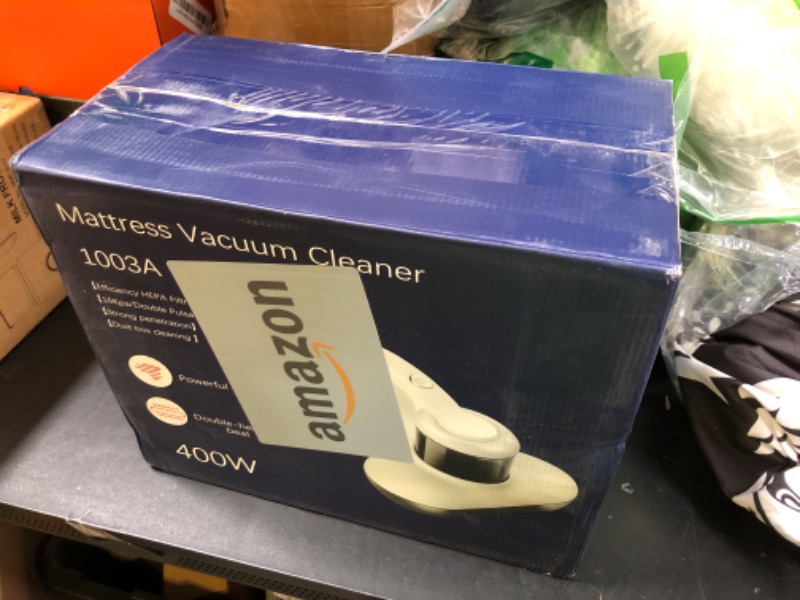 Photo 1 of Mattress Vacuum Cleaner, Handheld UV Bed Vacuum Cleaner 16KPa & 12800 Vibrations Per/Min Upgraded Effectively Clean Up Bed, Pillows, Cloth Sofas, Carpets and Ther Fabric Surfaces