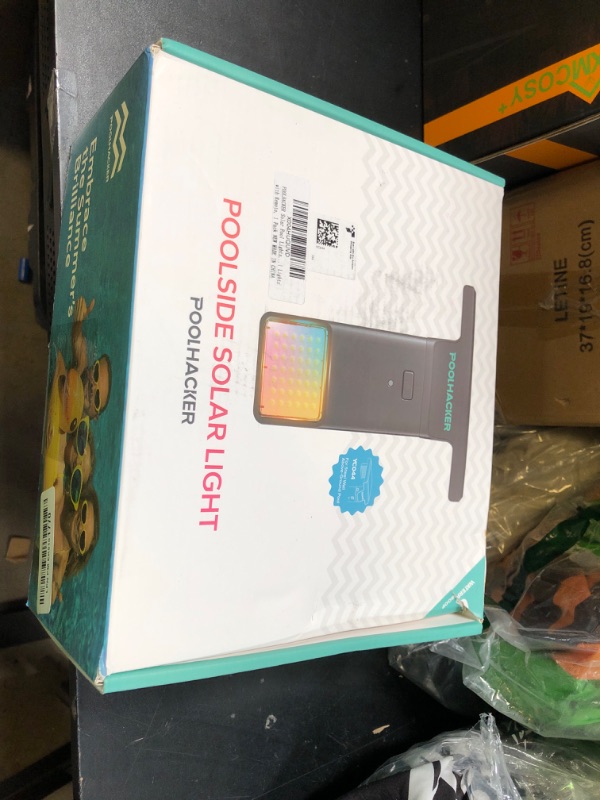 Photo 1 of POOLHACKER Solar Pool Lights Only for Steel Wall Above Ground Pool?Original?, 10-Color 4-Mode LED Pool Lights, Underwater Swimming Pool Lighting with Timer Off, Remote, 1 Pack