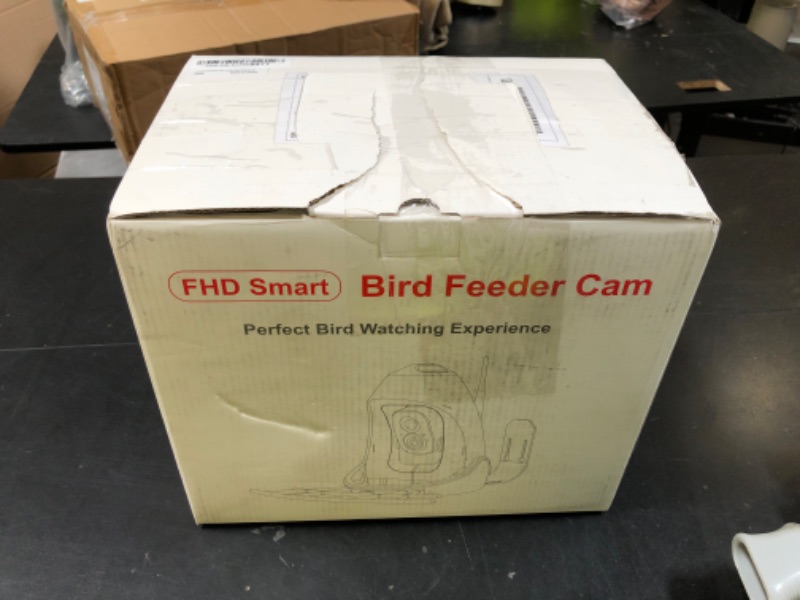 Photo 1 of AimiDream Bird Feeder with Camera,AI Identify Species Solar Panel,Smart Bird-House with Cam,Live View, Instant Arrival Alerts, Capture Video, Watching Birds