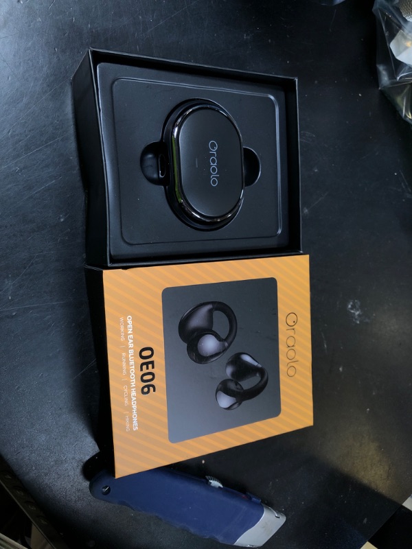 Photo 1 of Oraolo Open Ear Headphones, Bluetooth 5.4 Wireless Earbuds with Stereo Sound, ENC Clear Call, 21H Playtime, Type-C Charging, Touch Control, IPX6 Waterproof Open Ear Clip-On Earbuds for Outdoor Sports