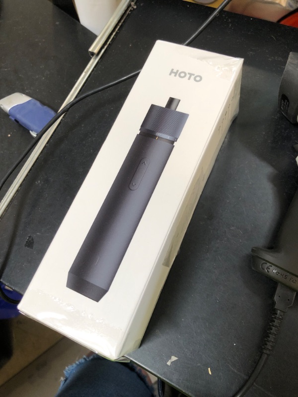 Photo 1 of HOTO Electric Screwdriver Rechargeable, 3.6V Cordless Screwdriver Set USB-C, 3 Torque Settings, 1500mAh Battery, LED Light & 12 S2 Metal Bits for Furniture/Electrical Repairs