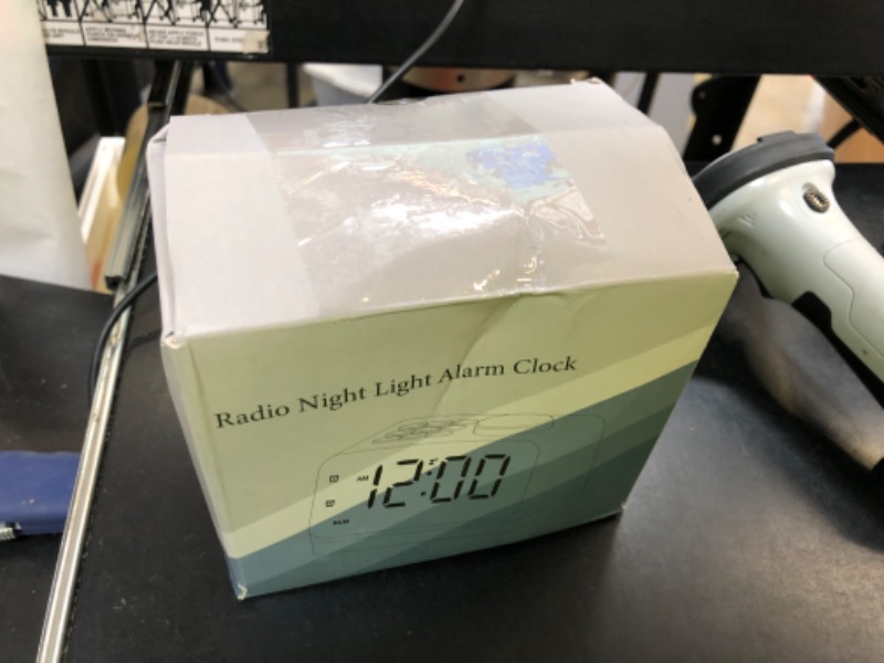 Photo 1 of Digital Alarm Clock with FM Radio for Bedroom, 8 Colors Night Light with 2 Charging Port, Sleep Sound Machines with Timer, Dual Alarm, Loud Alarm and Easy to Use for Seniors and Kids as Gift (Black)