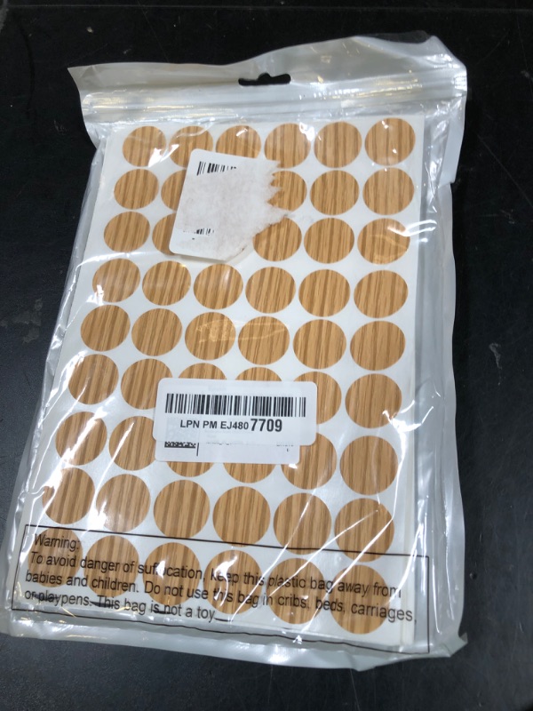 Photo 1 of Epakh 864 Pcs Screw Covers Wood Stickers for Furniture 0.83 Inch Screw Hole Stickers Waterproof PVC Cover Caps Adhesive Wood Grain decals for Holes Wall Cabinets Bookcase Desk(Multi Color)