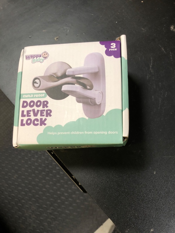 Photo 1 of Door Lever Lock (3 Pack) Prevents Toddlers from Opening Doors. 3.25" L * 1.5" W * 4.5" H Easy One Hand Operation for Adults. Durable ABS with 3M Adhesive Backing. Simple Install, No Tools Needed.