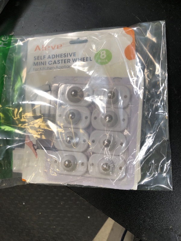 Photo 1 of Aieve Appliance Rollers, 8 Pack Small Appliance Slider, Self Adhesive Caster Wheels, Mini Swivel Wheels for Kitchen Countertop Easy Moving