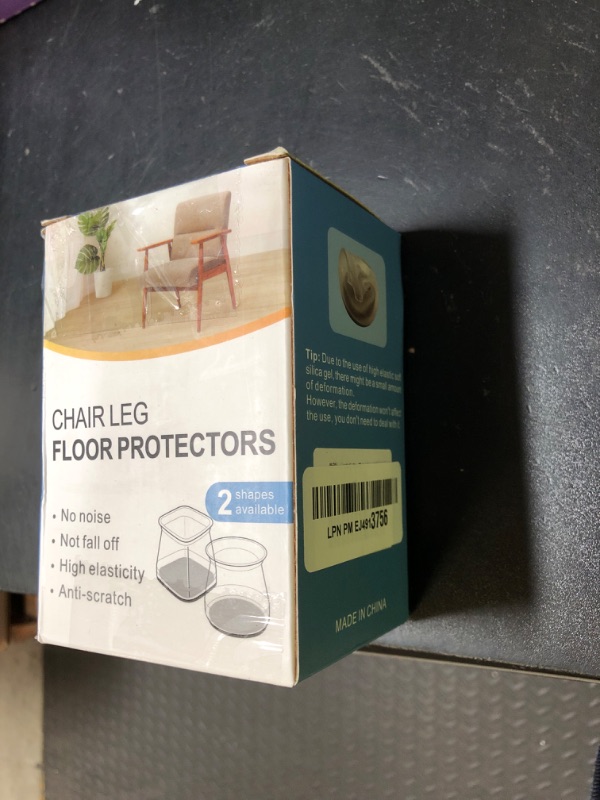 Photo 1 of BUMACO Chair Leg Floor Protectors Chair Leg Protectors for Hardwood Floors Silicone Pads Covers to Protect Floors Brown-20 Pack, Universal L(1-5/16" to 2")