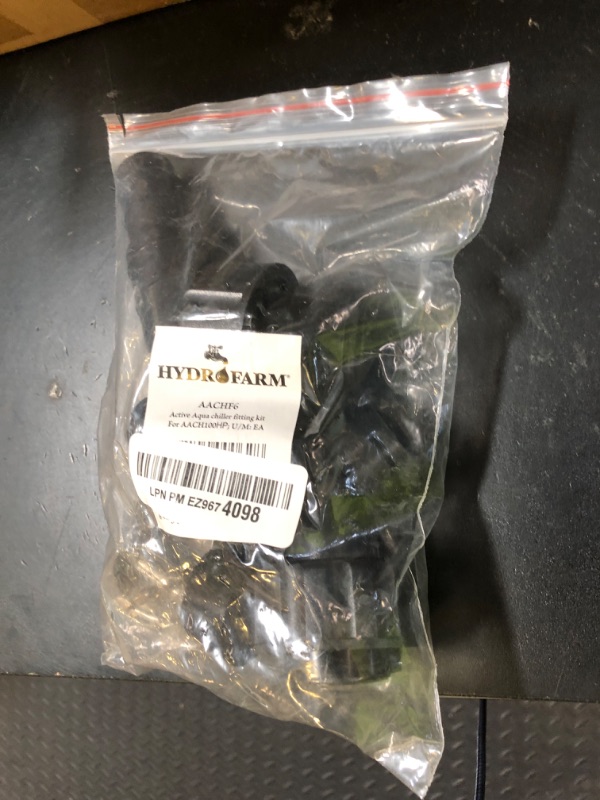 Photo 1 of Hydrofarm AACHF6 Active Aqua AACH100 Chiller Fitting Kit, Black