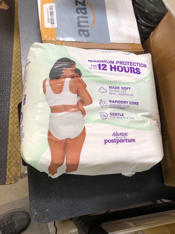 Photo 1 of Always Discreet Postpartum and Adult Incontinence Underwear for Women, Size L, Maximum Protection, 14 CT