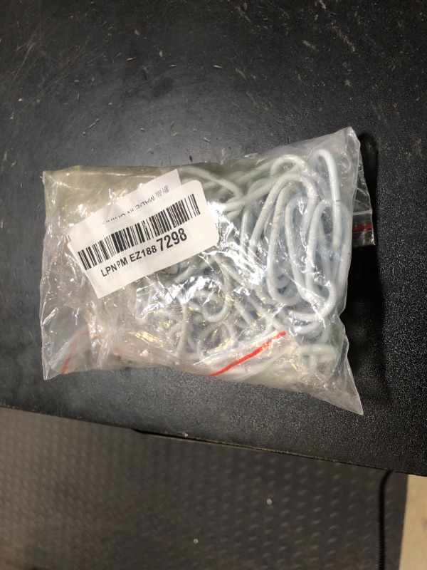 Photo 1 of 6 Feet Industrial White Light Fixture Chain, Adjustable Metal Pendant Chandelier Chain Extension with Detachable Link, Maximum Load is 66 Pounds