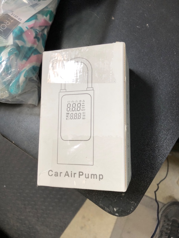 Photo 1 of Tire Inflator Portable Air Compressor, 150 PSI Air Pump with Rechargeable Battery, Tire Pressure Gauge,Auto Shut Off,LED Light,Air Pump for Car Motorcycle Bike Bicycle Ball
