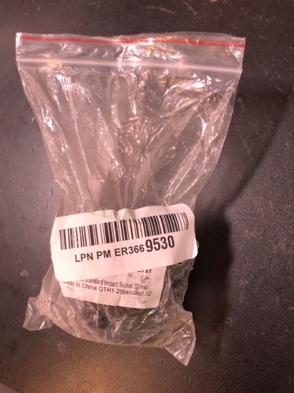 Photo 1 of EGOFIX 1/2" Drive Standard Impact Socket, 32mm Metric Socket, Axle Nut Socket Heat-Treated CR-MO Anti-Rounding 6 Point for Easy Removal of Axle Shaft Nuts