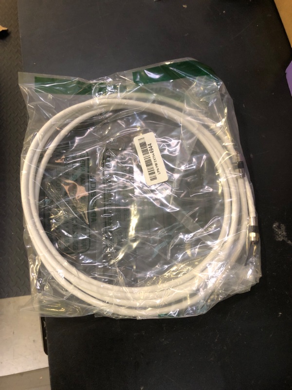 Photo 1 of G-PLUG 10FT RG6 Coaxial Cable Connectors Set - High-Speed Internet, Broadband and Digital TV Aerial, Satellite Sky Cable Extension- Weather-Sealed Double Rubber O-Ring and Compression Connectors White