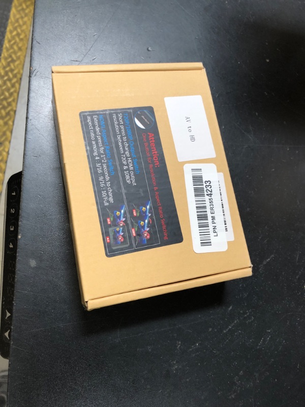 Photo 1 of Bcrokory Male RCA to HDMI Converter with HDMI Cable for DVD/STB/VHS with Female RCA Output(RCA Cable Integrated), CVBS AV Composite to HDMI Converter Supports Full HD 720P/1080P Output Switch