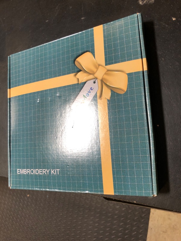 Photo 1 of Bradove Beginner Embroidery Kit for Adults Kids, Learn to Embroider 37 Stitches and 13 Cute Patterns, Stitches Kit, Bead Embroidery Kit, Beginner Embroidery Practice